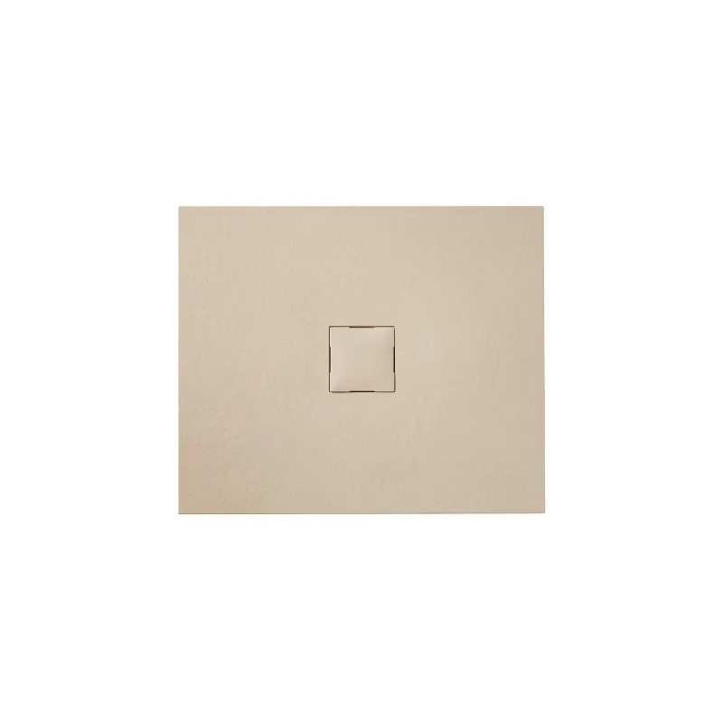 Banio Design Kryptos Receveur de douche en imitation pierre Crème - 90x90x3cm | Banio