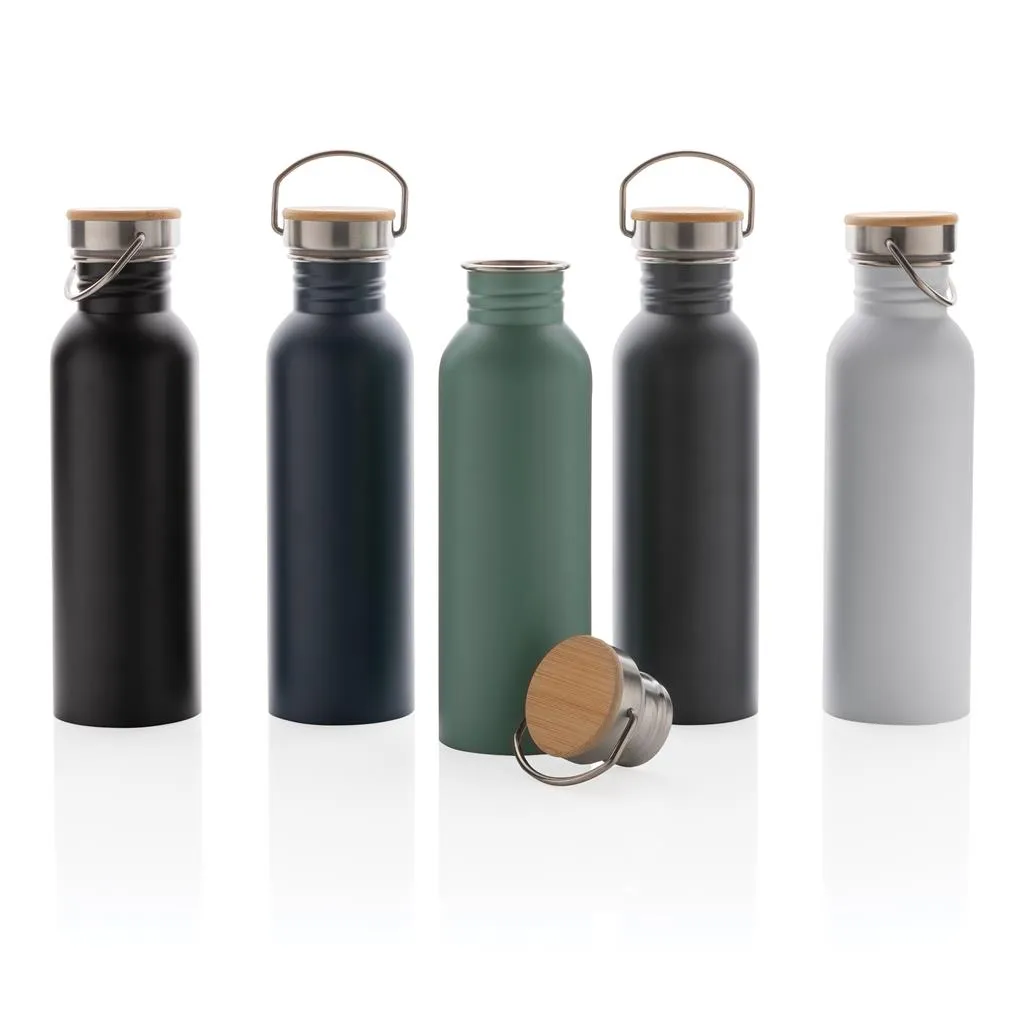 Bouteille logotée en inox et bambou - 700ml - OSLO - Vertlapub