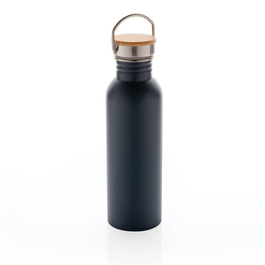 Bouteille logotée en inox et bambou - 700ml - OSLO - Vertlapub