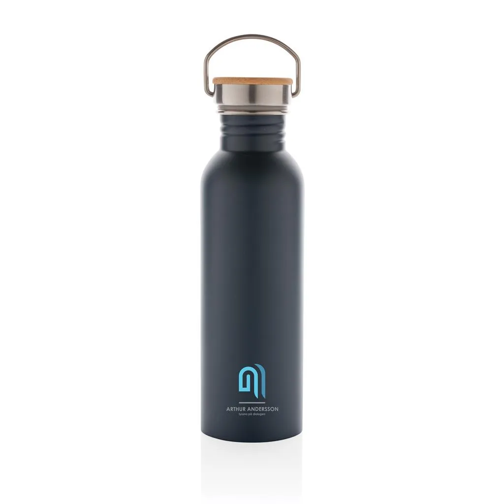 Bouteille logotée en inox et bambou - 700ml - OSLO - Vertlapub