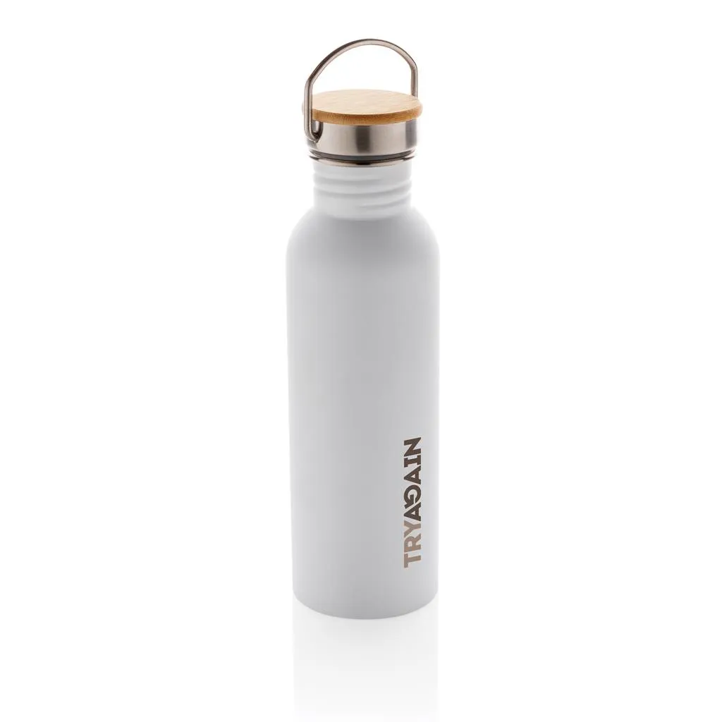 Bouteille logotée en inox et bambou - 700ml - OSLO - Vertlapub