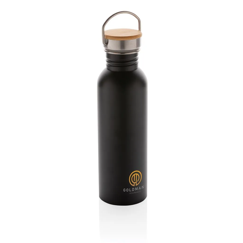 Bouteille logotée en inox et bambou - 700ml - OSLO - Vertlapub