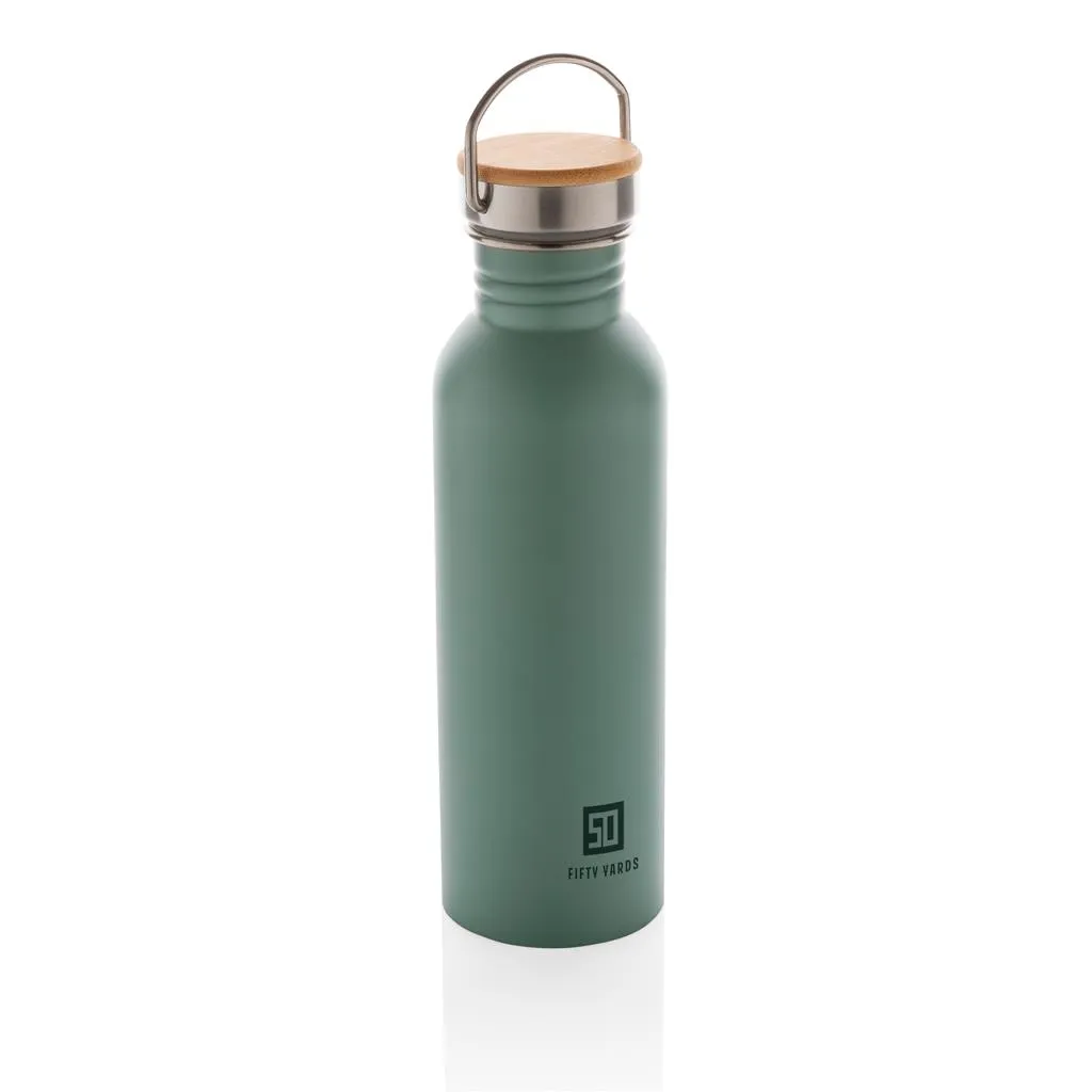 Bouteille logotée en inox et bambou - 700ml - OSLO - Vertlapub