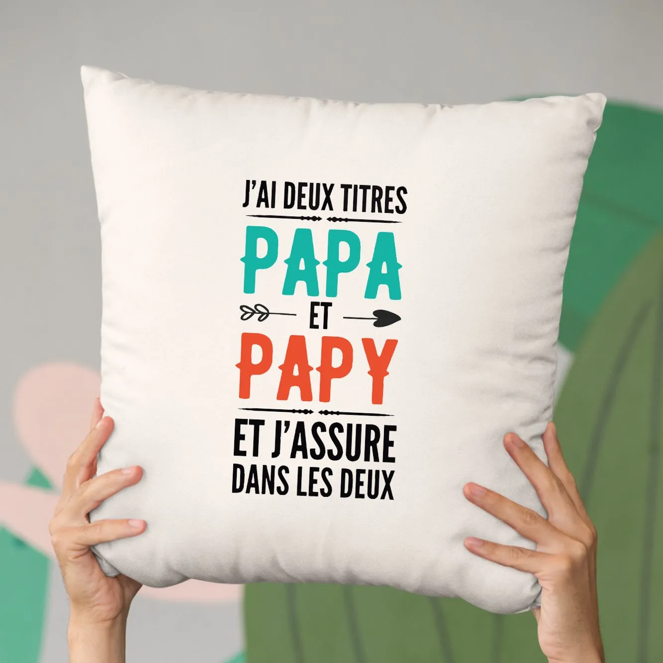 Coussin Papa et papy