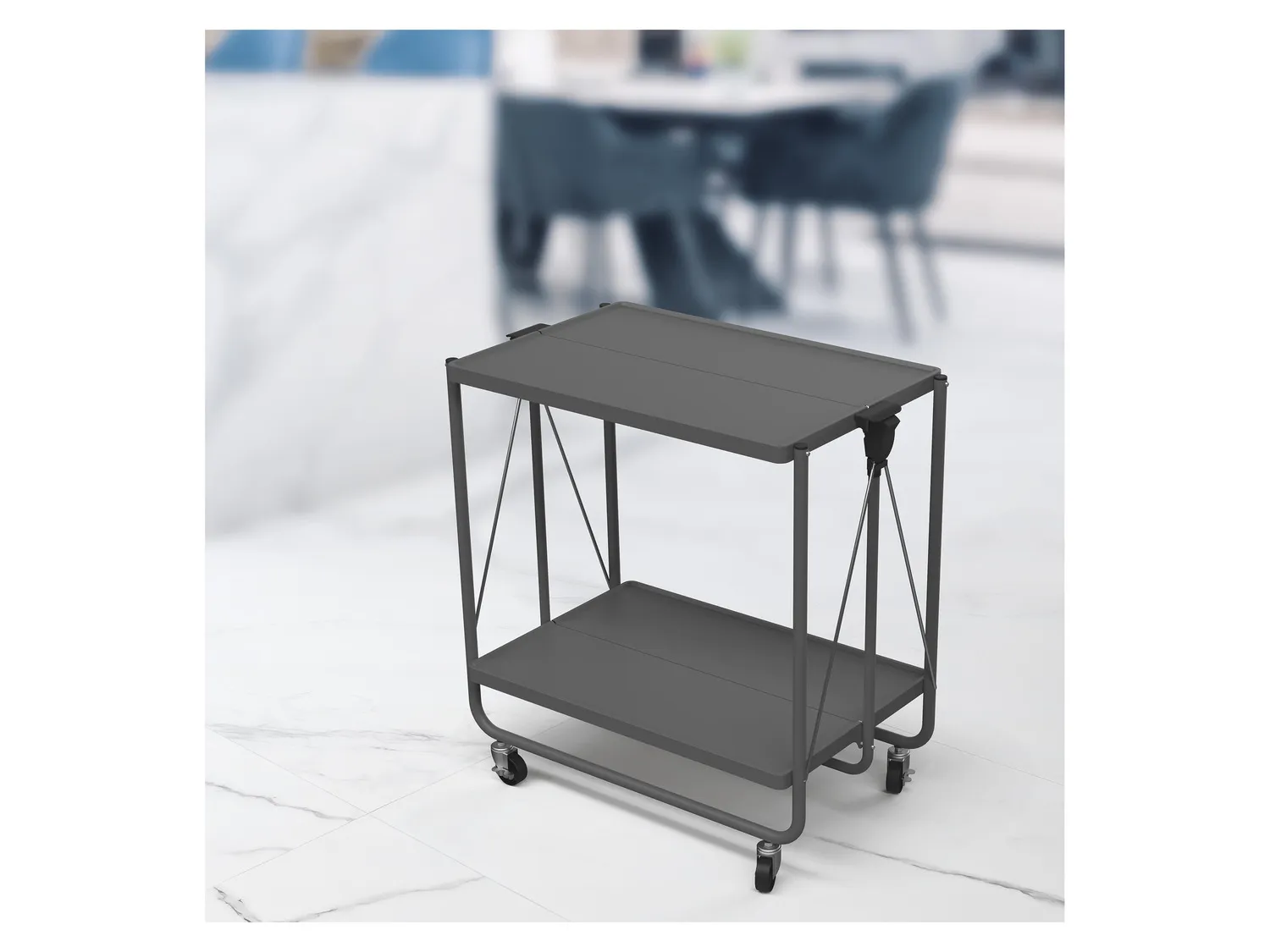 LIVARNO home Chariot pliable avec roulettes pivotantes