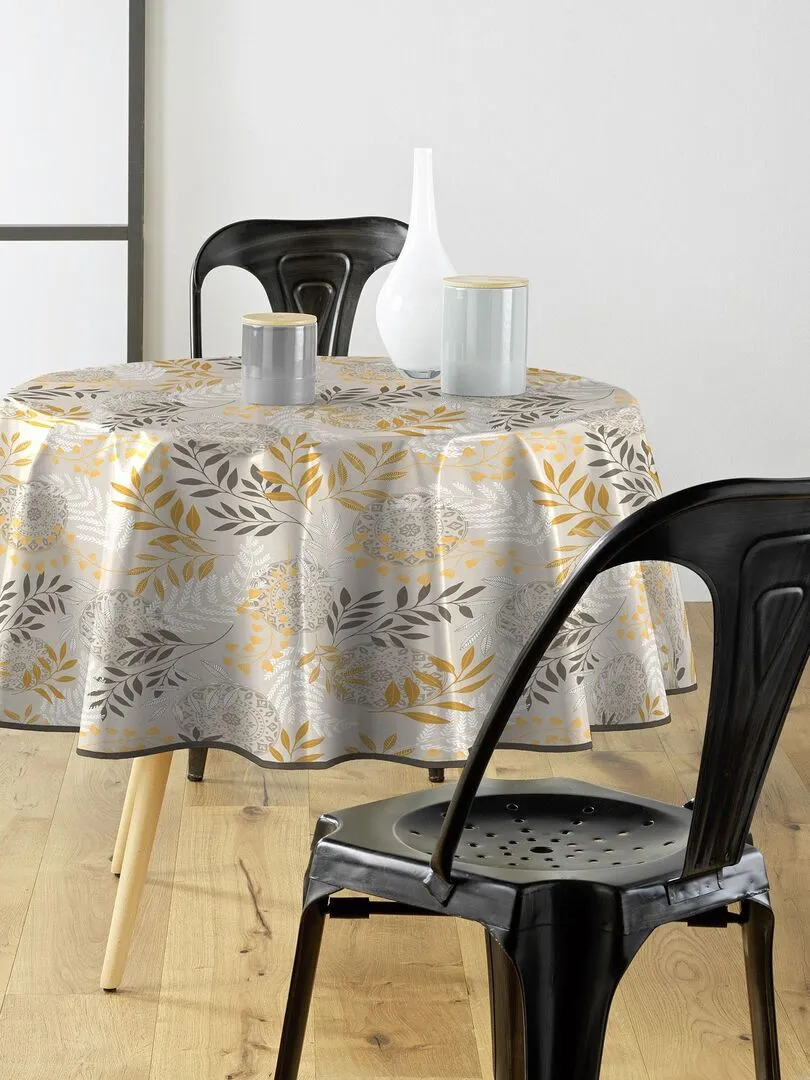 Nappe ronde 160 cm merveille - Ecru