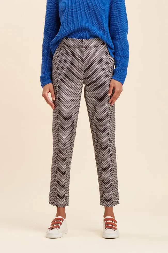 Pantalon jacquard cigarette -  S/36