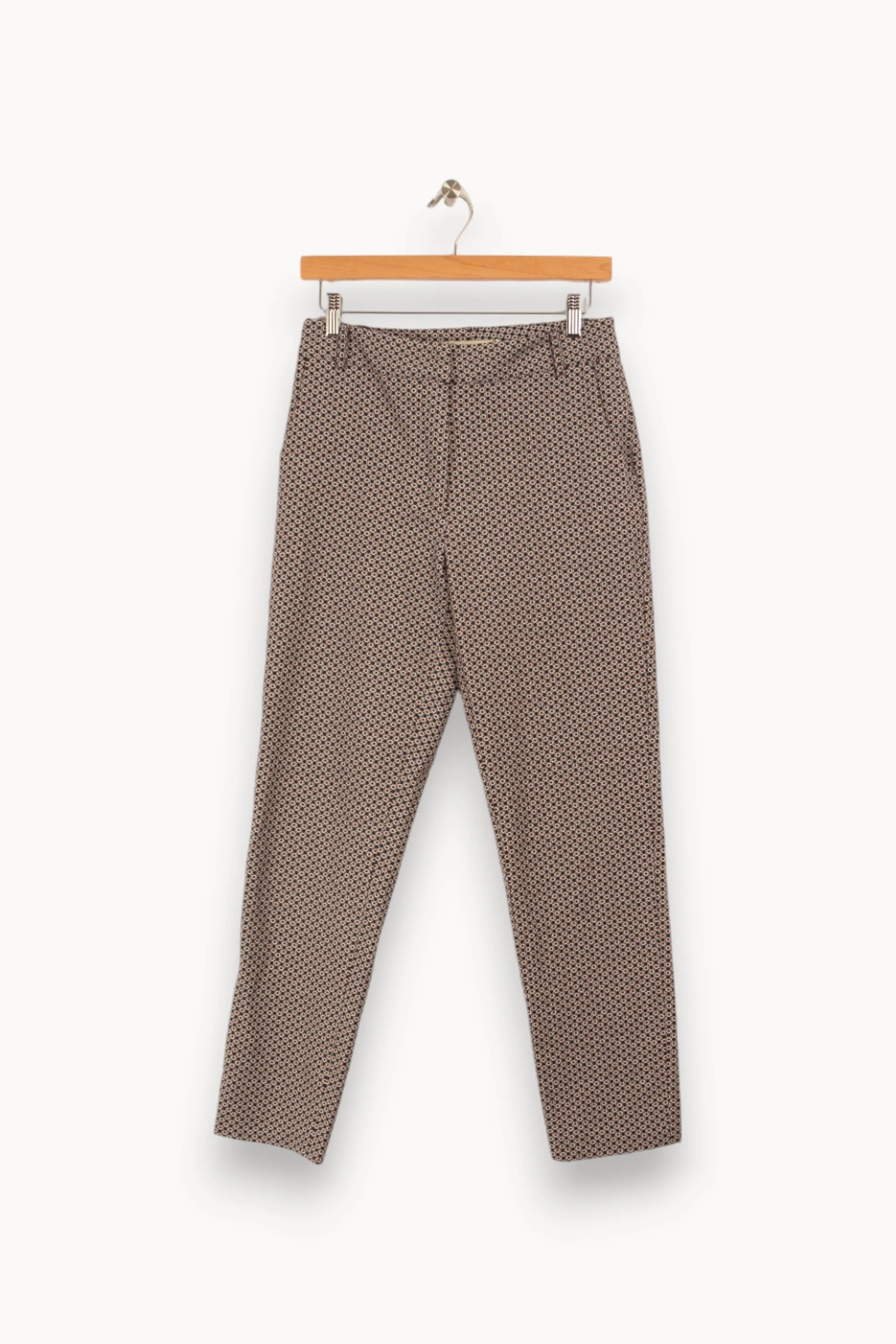 Pantalon jacquard cigarette -  S/36