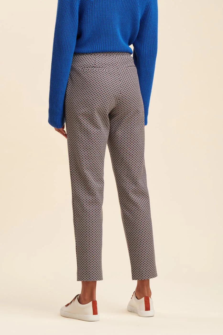 Pantalon jacquard cigarette -  S/36